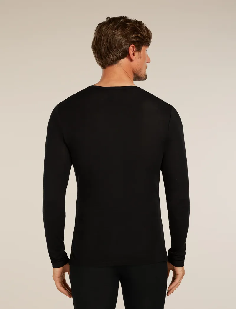 Icebreaker Men's Merino 175 Everyday LS Crewe - Black-1