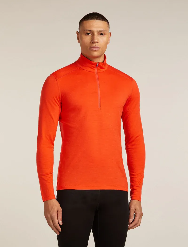 Ice Breaker M's 200 Oasis LS Half Zip FERVID 
