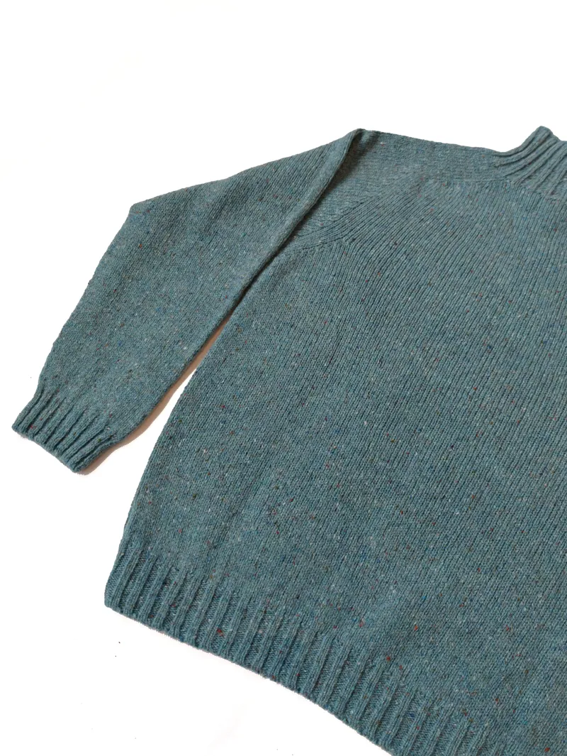 Harley of Scotland Plain Knit Turtle Neck Sweater - Uist-3