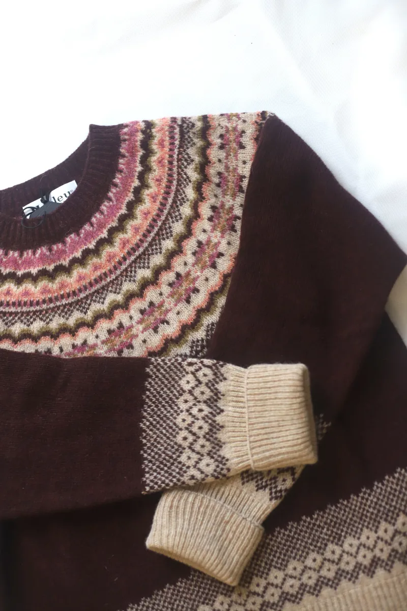 Harley of Scotland Beetroot Jumper-1