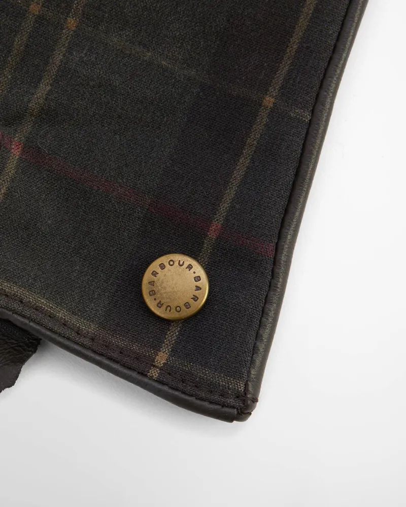 Barbour Scarlet Tartan Gloves - Classic Tartan/Brown-1