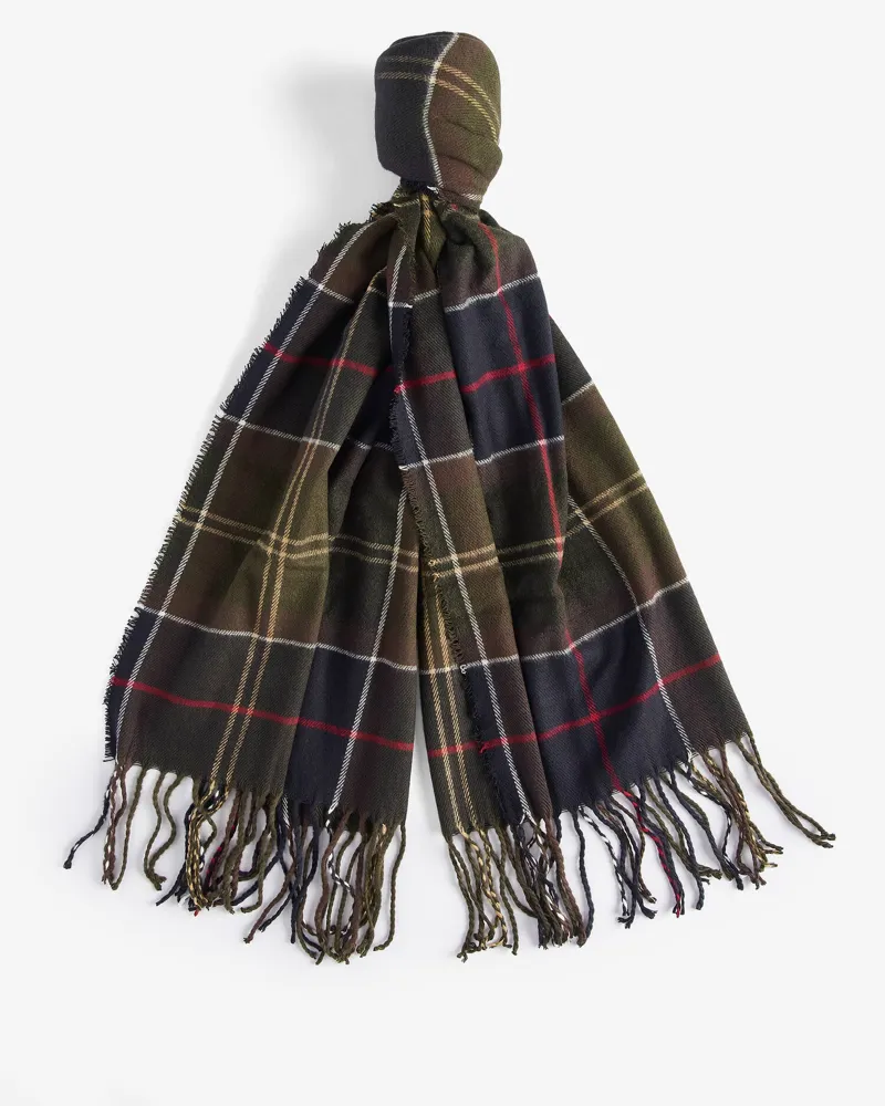 Barbour Men's Dover Beanie + Hailes Scarf Gift Set - Classic Tartan-4