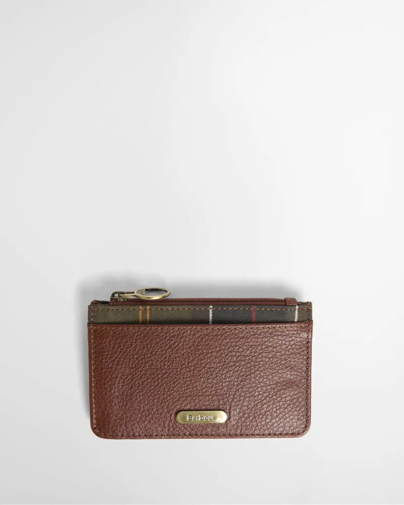 Barbour Alder Leather Gift Set - Brown/Classic Tartan-1