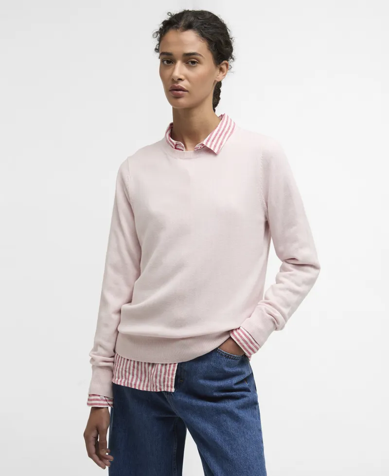 BARBOUR WOMEN OAKLEY KNITTED JUMPER - pink-1