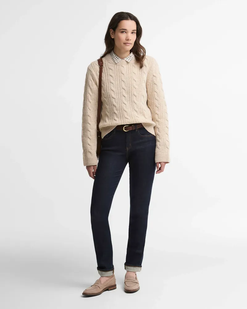Barbour Womens Joan Knitted Jumper - Birch-5