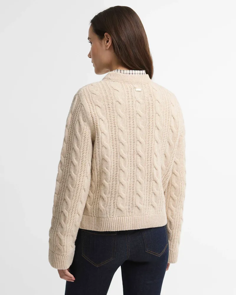 Barbour Womens Joan Knitted Jumper - Birch-4