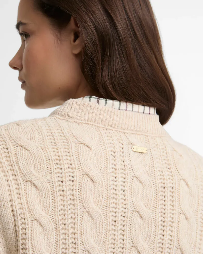 Barbour Womens Joan Knitted Jumper - Birch-2