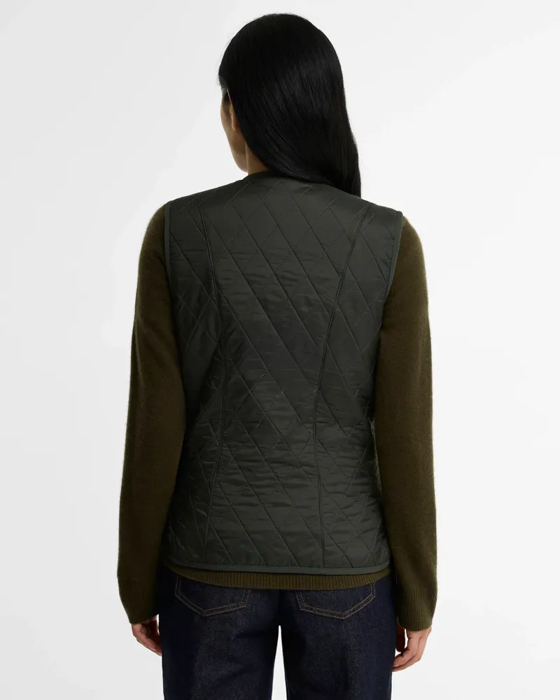 Barbour Womens Betty Fleece Liner - Dk Olive-2