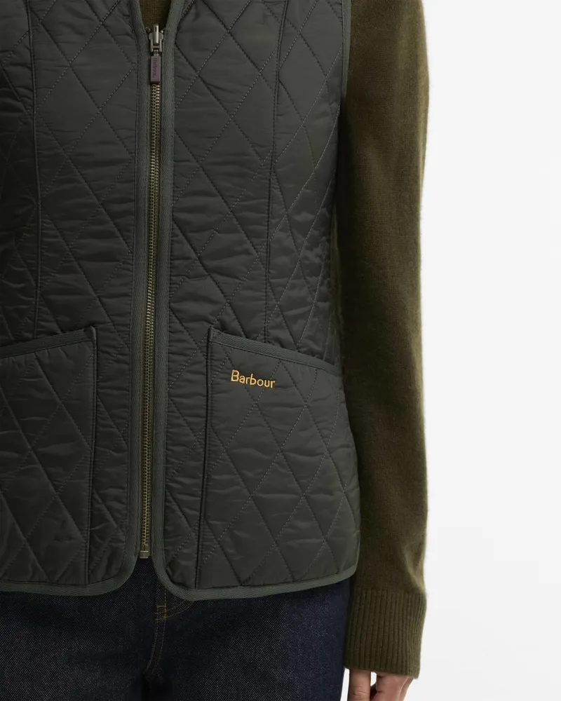 Barbour Womens Betty Fleece Liner - Dk Olive-3