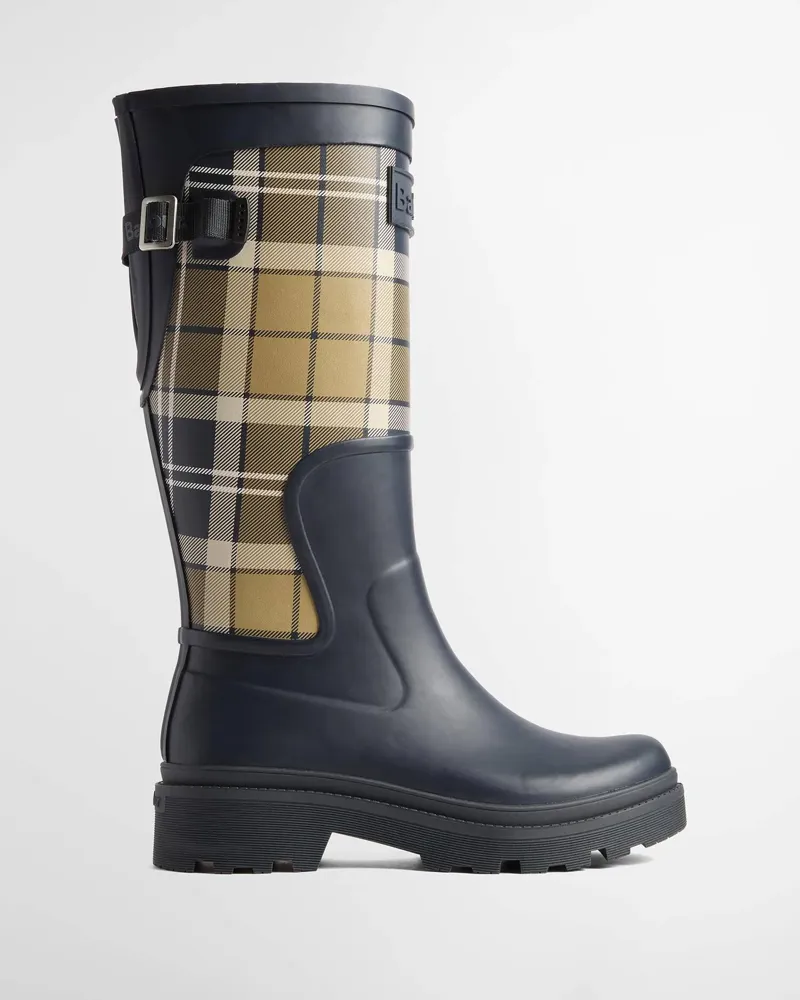 Barbour Dena Tall Welly - Dk Navy/Birchwood