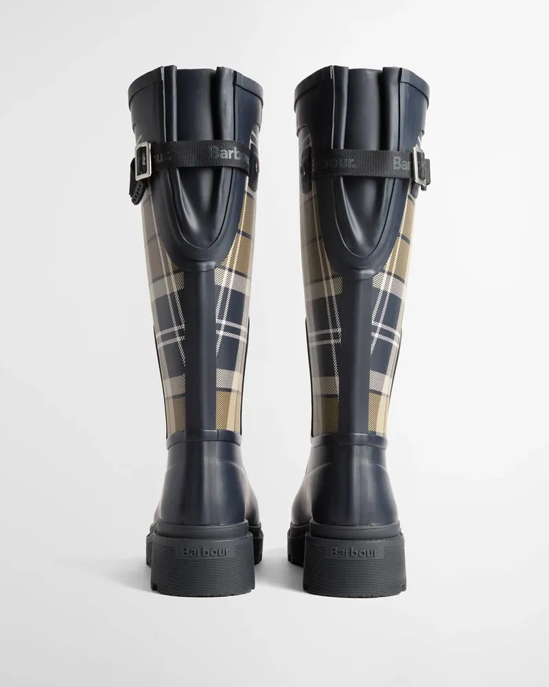 Barbour Dena Tall Welly - Dk Navy/Birchwood-2