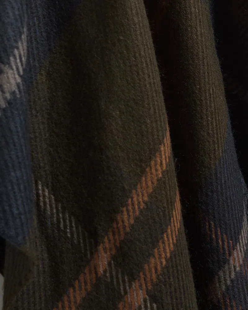 Barbour Blair Tartan Serape - Shadow Classic Tartan-2