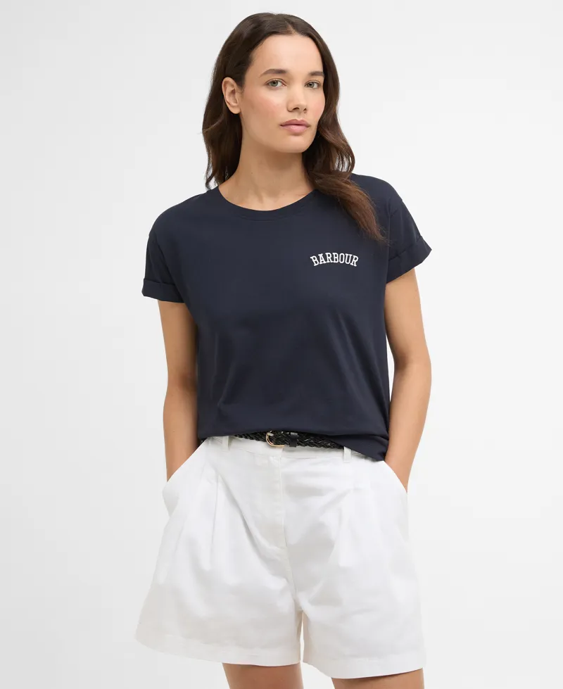 BARBOUR WOMEN BEDE T-SHIRT - navy-2