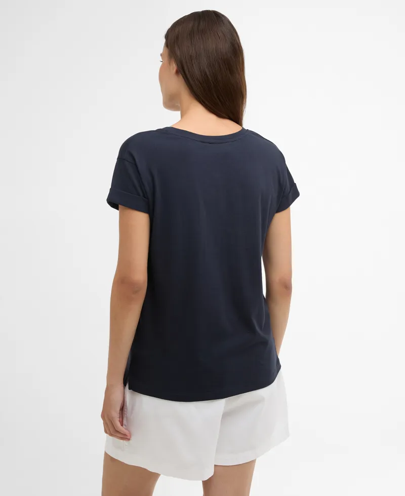 BARBOUR WOMEN BEDE T-SHIRT - navy-3