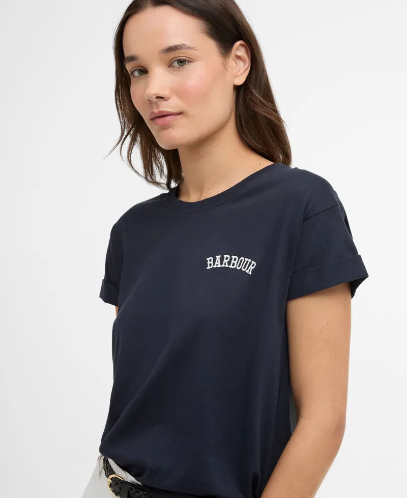 BARBOUR WOMEN BEDE T-SHIRT - navy-1