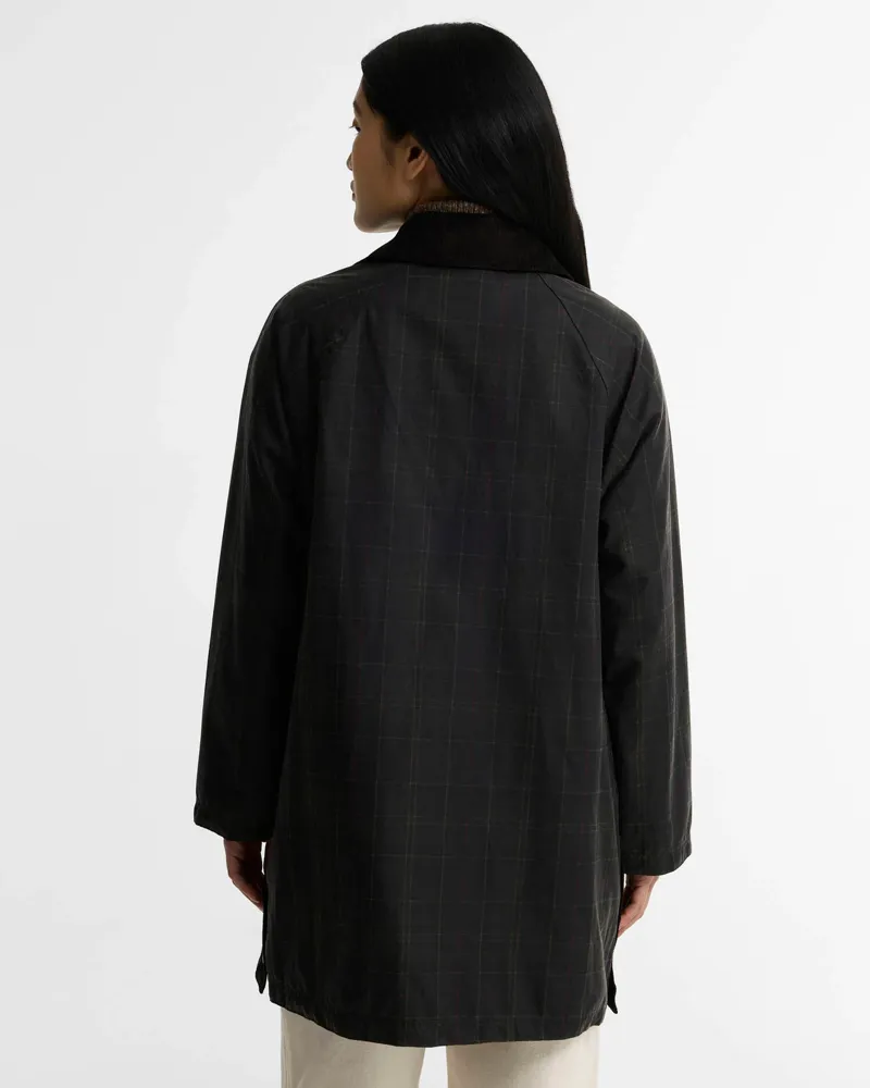 Barbour Womens Reimagined Icons Tartan Modern Beaufort Wax Jacket-4