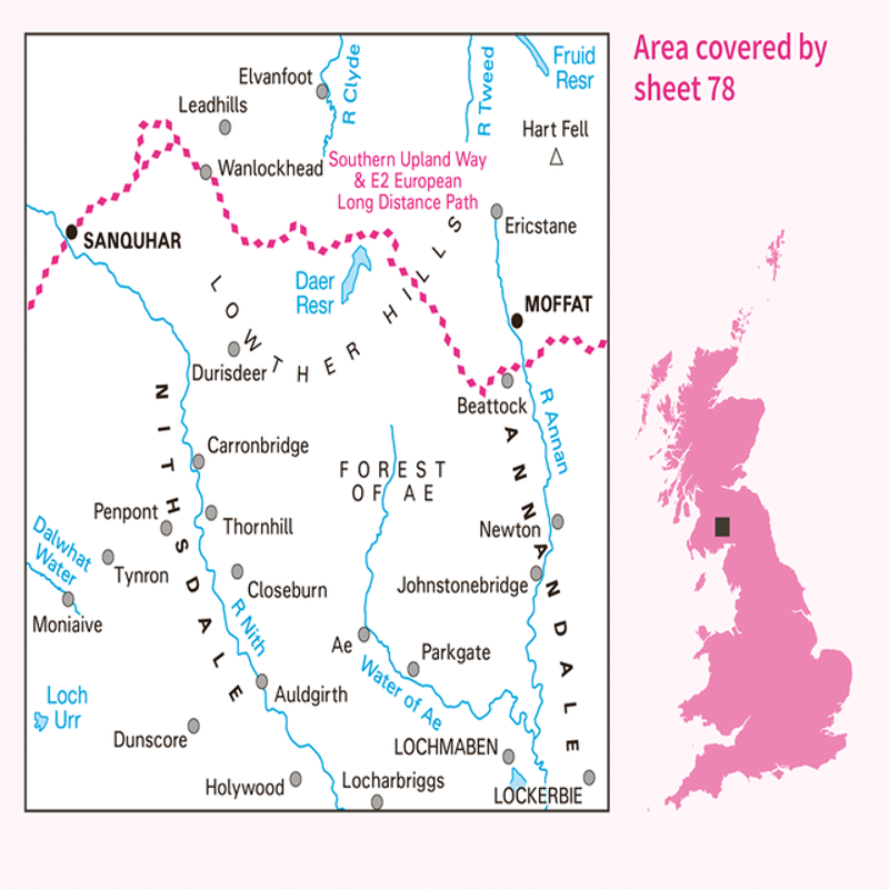 Ordnance Survey Landranger 78 Nithsdale and Annandale-2