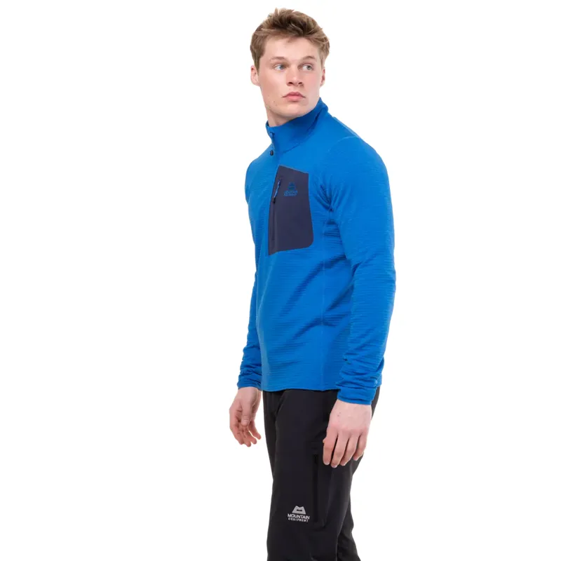 Mountain Equipment Men's Lumiko Zip T -Atlantic/Cosmos-1