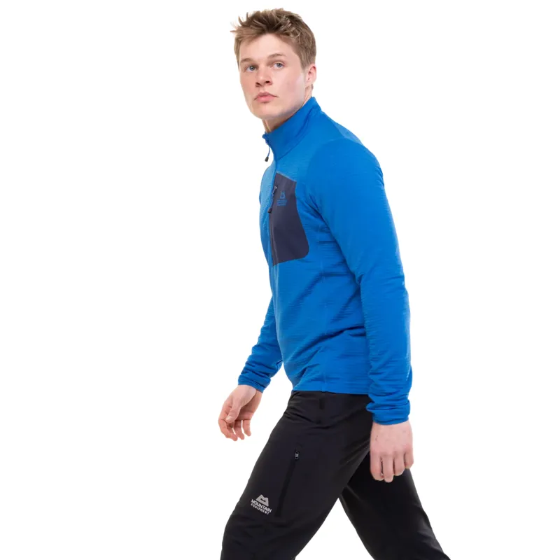 Mountain Equipment Men's Lumiko Zip T -Atlantic/Cosmos-4