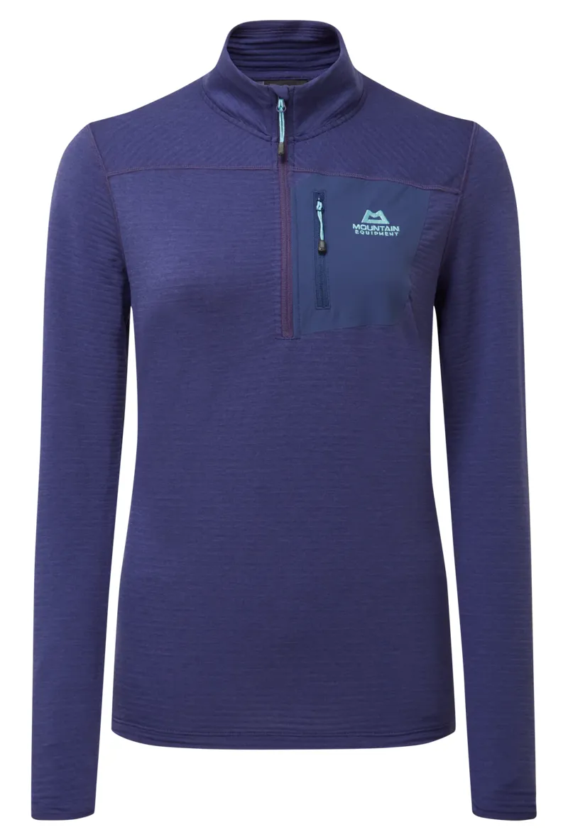 Mountain Equipment Women's Lumiko Zip T - Amethyst/Medieval