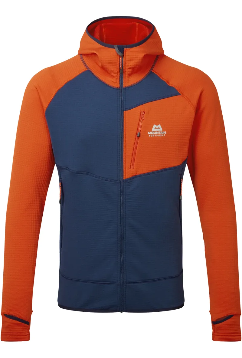 Mountain Equipment Men's Eclipse Hooded Jacket - Medieval/Cardinal