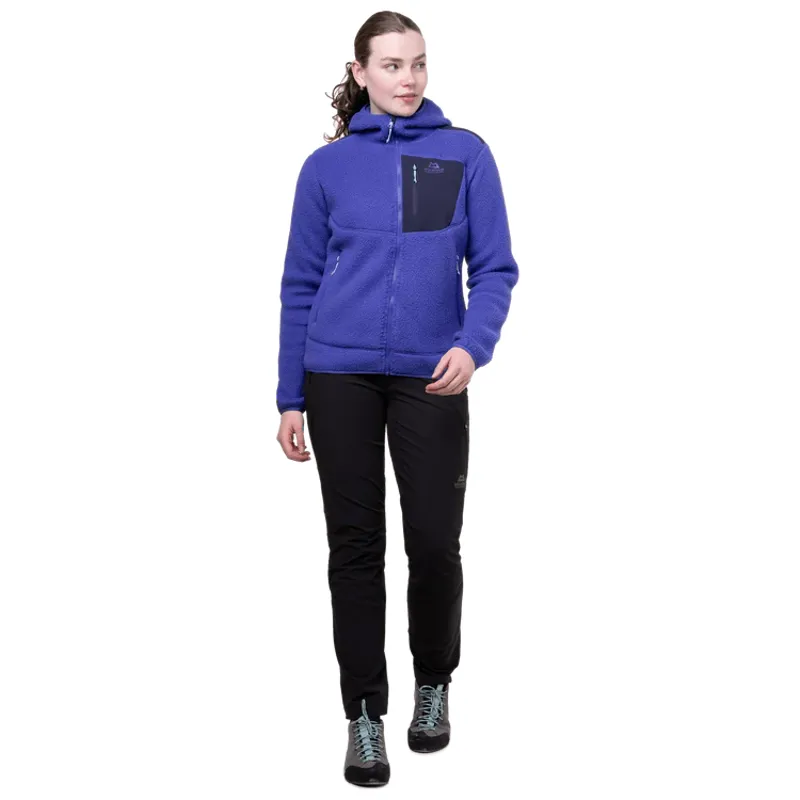 Mountain Equipment  Women's Highpile Hooded Jacket -Clematis/Cosmos-1
