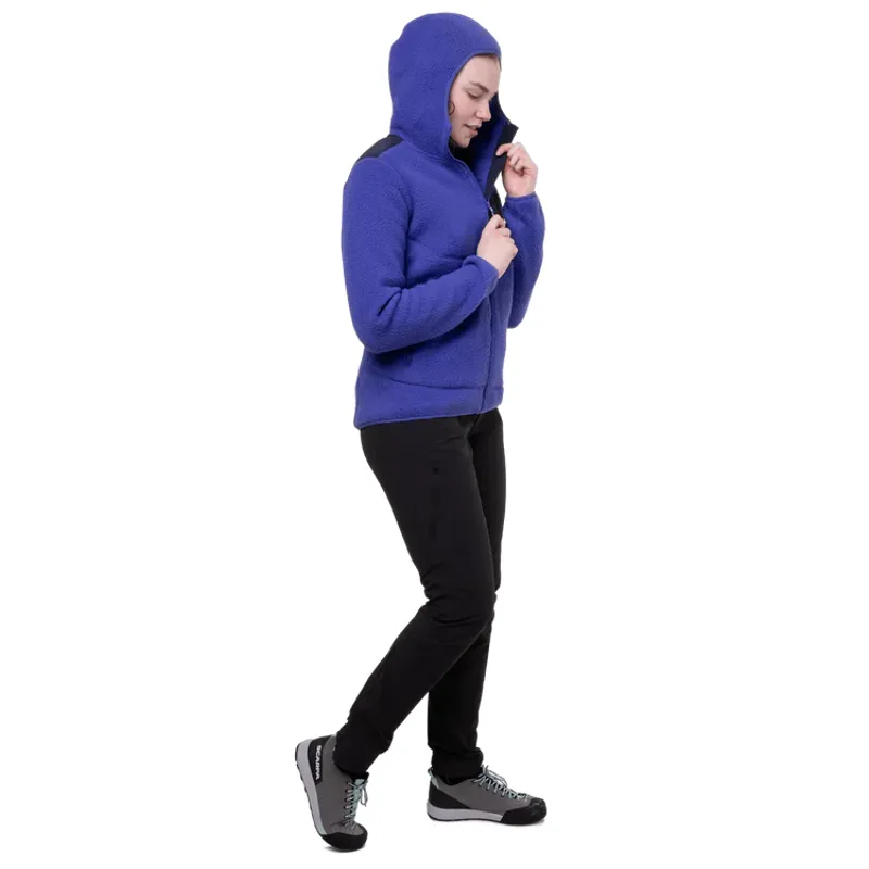 Mountain Equipment  Women's Highpile Hooded Jacket -Clematis/Cosmos-3