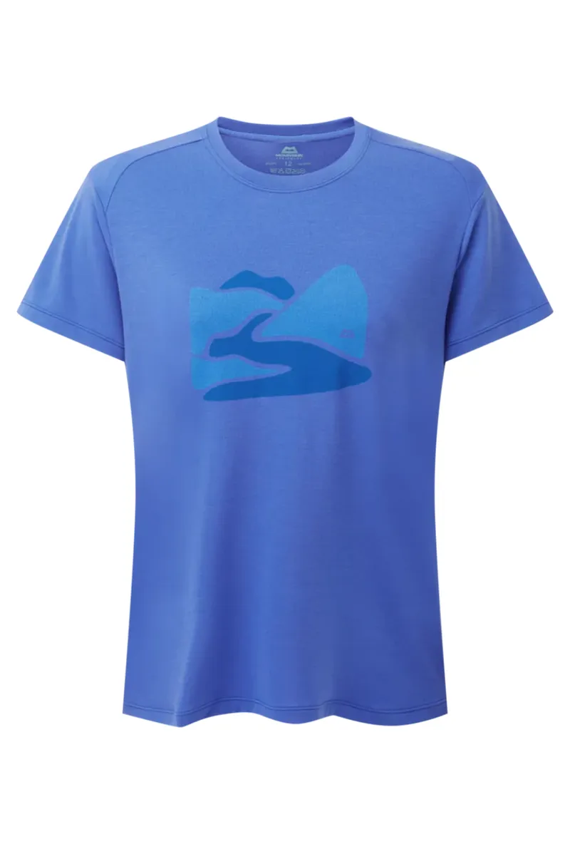 Mountain Equipment Women's Headpoint Graphic Tee - Vivid Blue