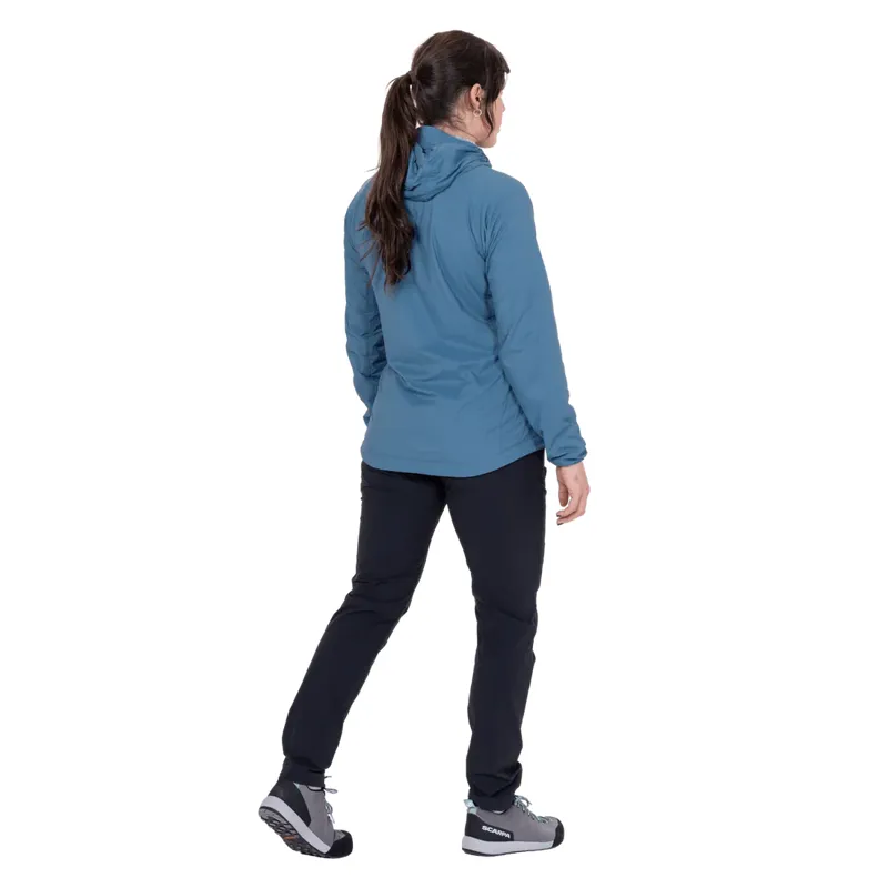 Mountain Equipment Women's Aerotherm Hooded Jacket - Stellar Blue-2