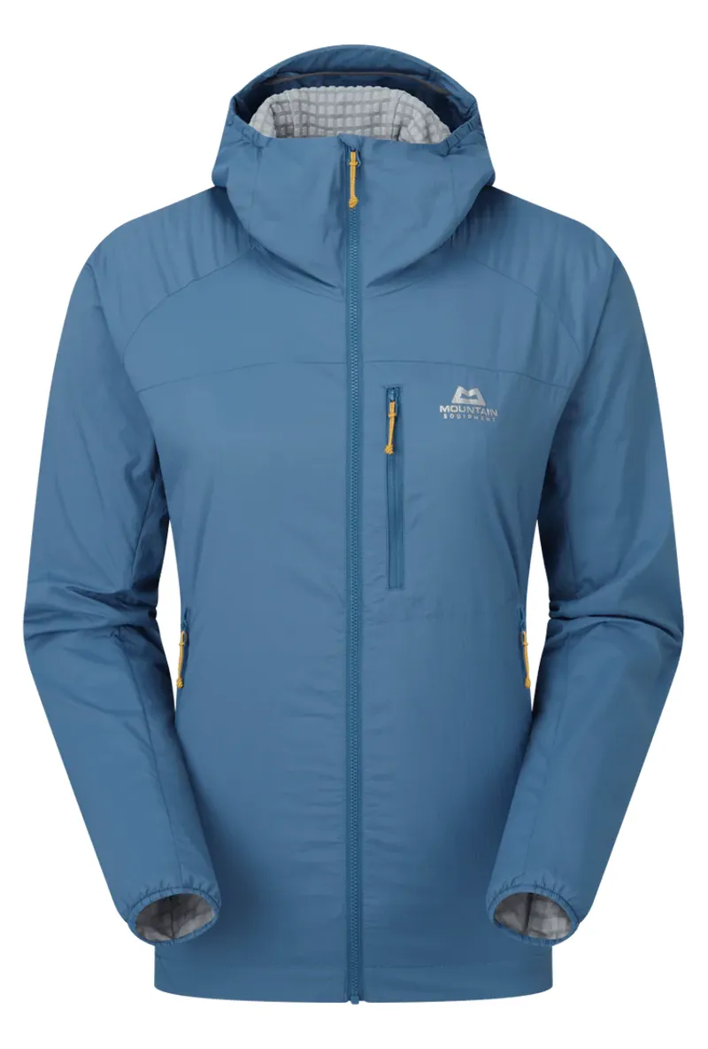 Mountain Equipment Women's Aerotherm Hooded Jacket - Stellar Blue