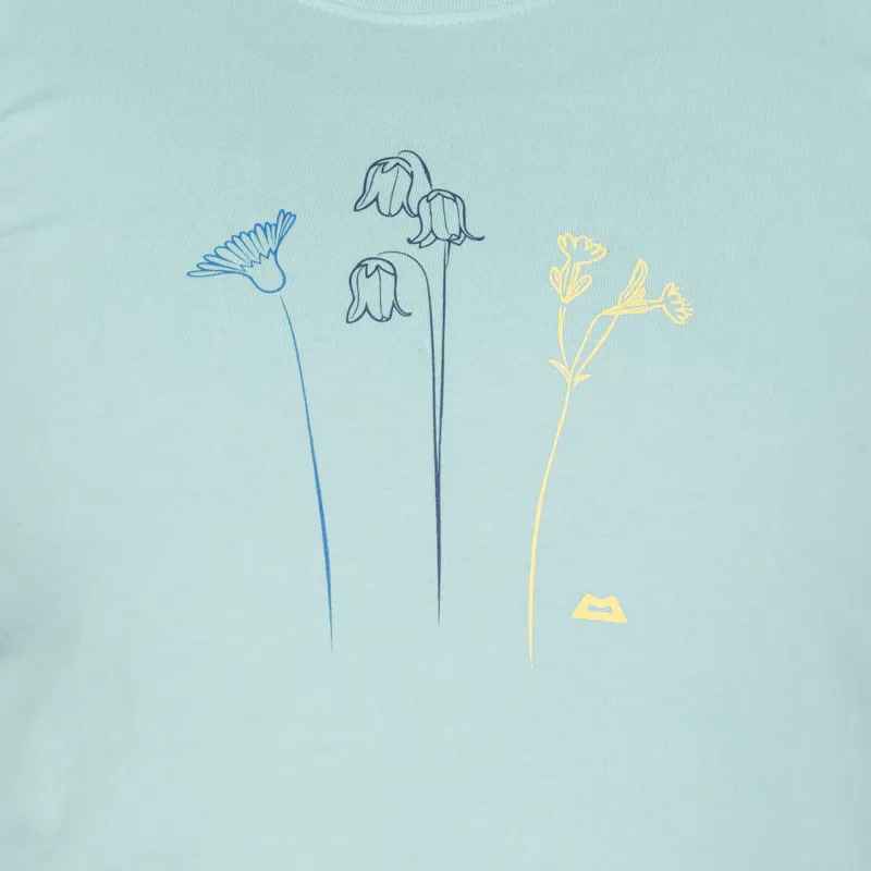 Mountain Equipment Women's Mountain Flower Tee - Aqua-3