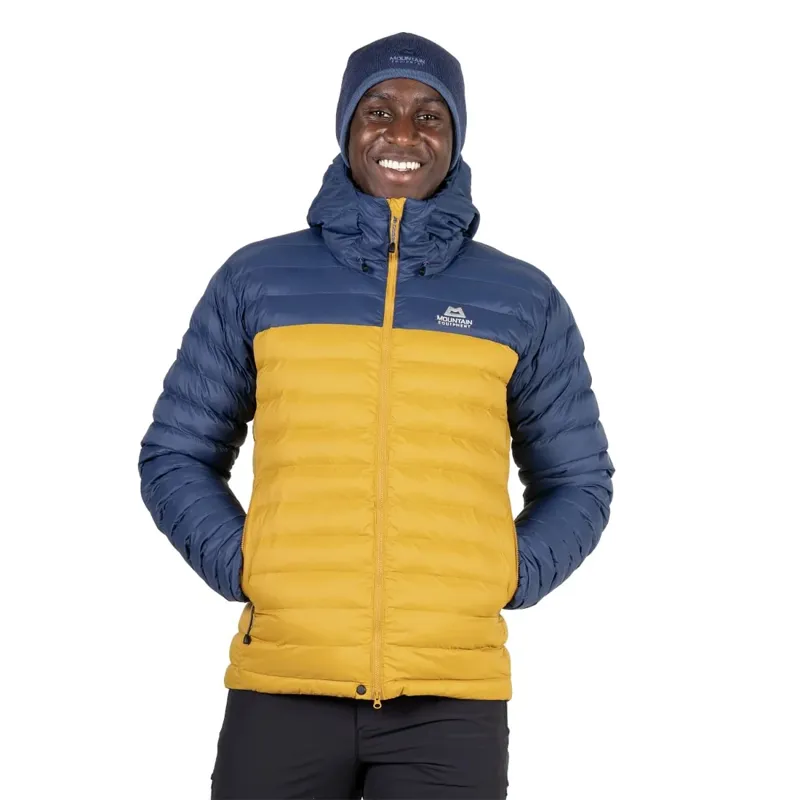 Mountain Equipment Men's Superflux Hooded Jacket - Mustard/Dusk-1