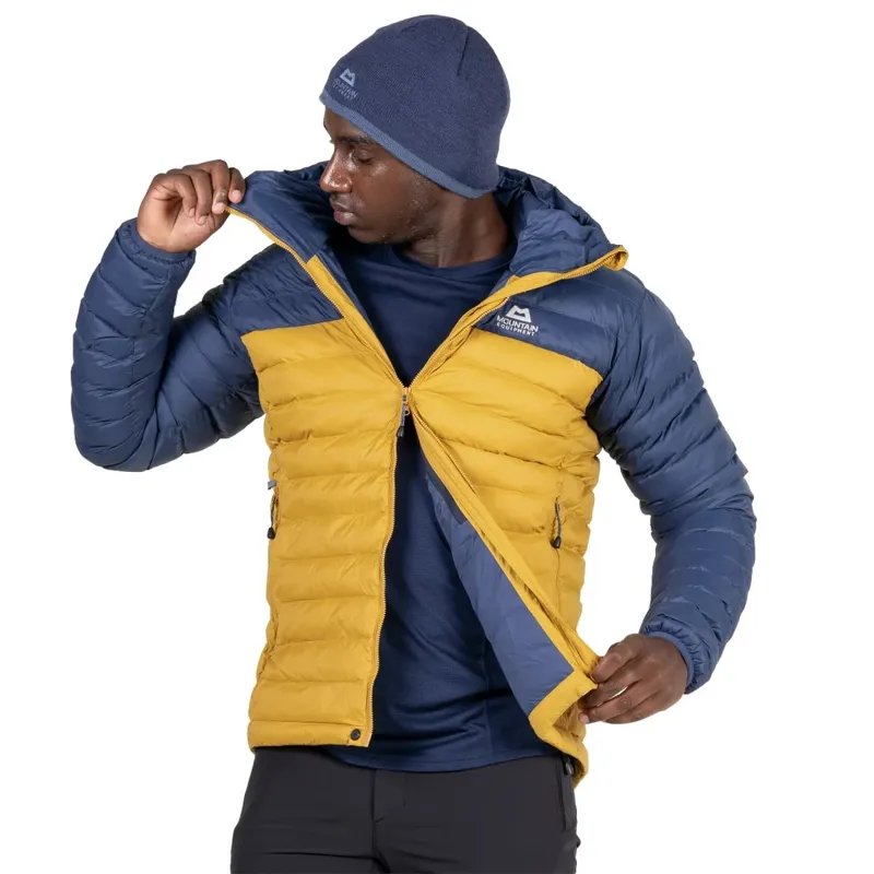 Mountain Equipment Men's Superflux Hooded Jacket - Mustard/Dusk-3