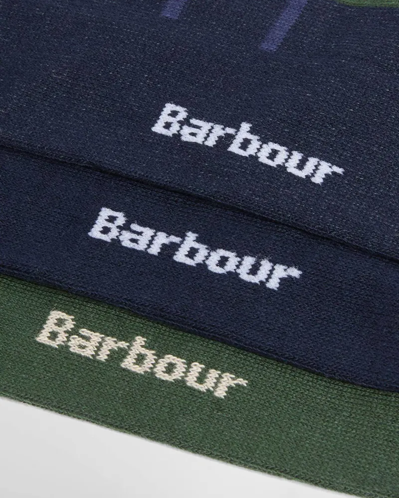 Barbour Men's Tartan Socks Gift Box - Evergreen-1