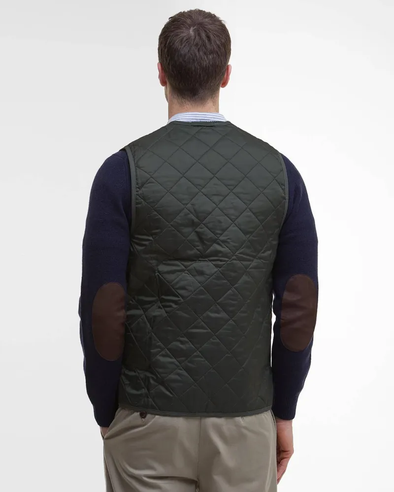 Barbour Men's Quilted Zip In Waistcoat - Olive/Classic-2