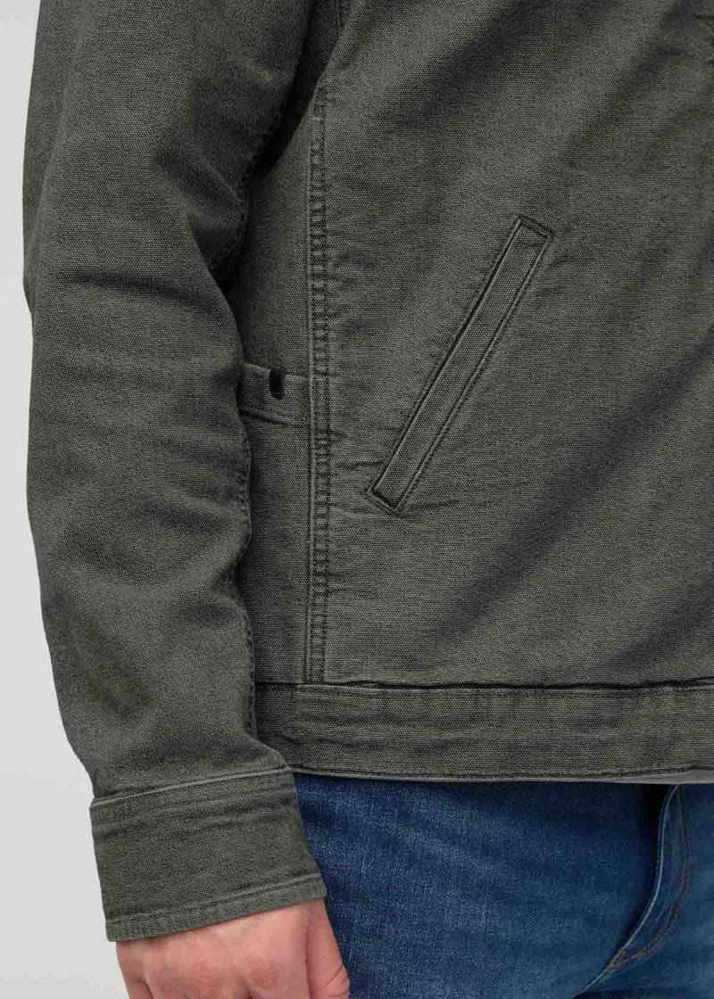 Deur Stretch Canvas Utility Jacket Black-3