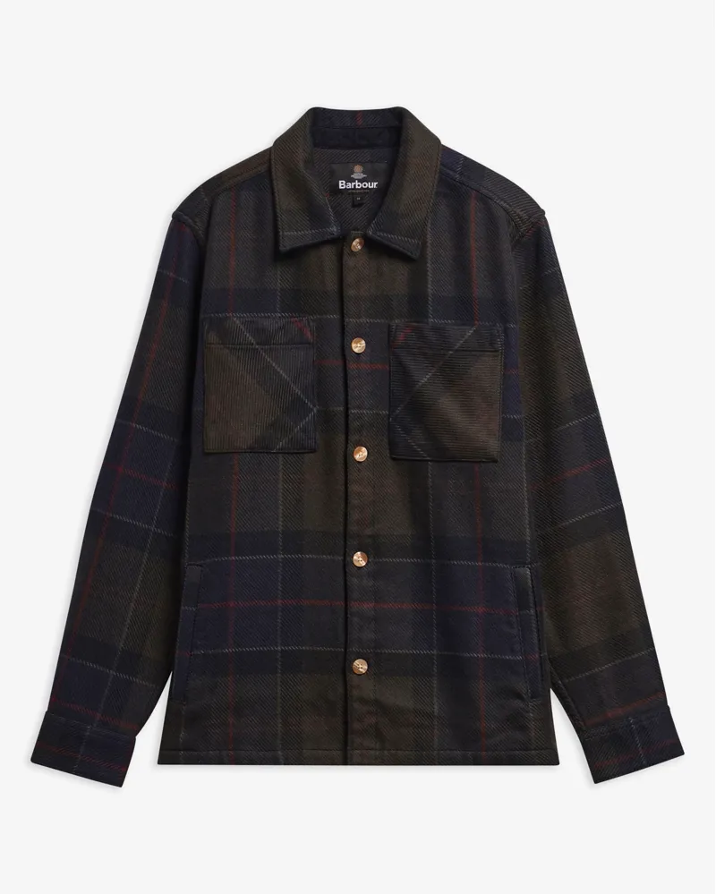 Barbour Men's Oversized Tartan Overshirt - Shadow Classic Tartan