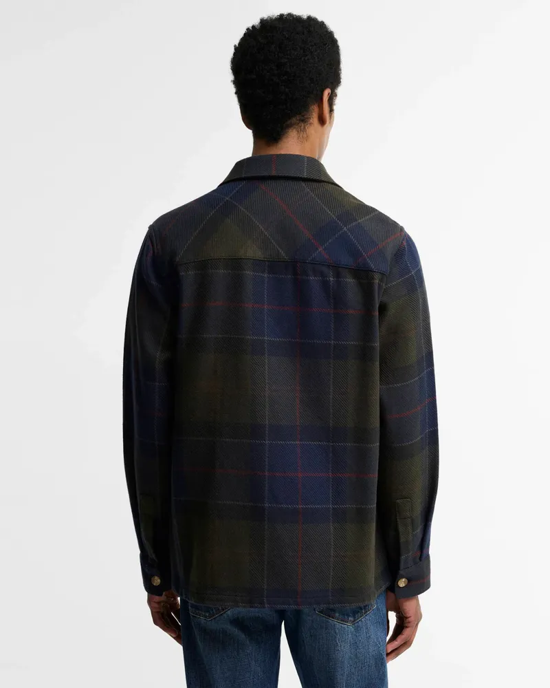 Barbour Men's Oversized Tartan Overshirt - Shadow Classic Tartan-3