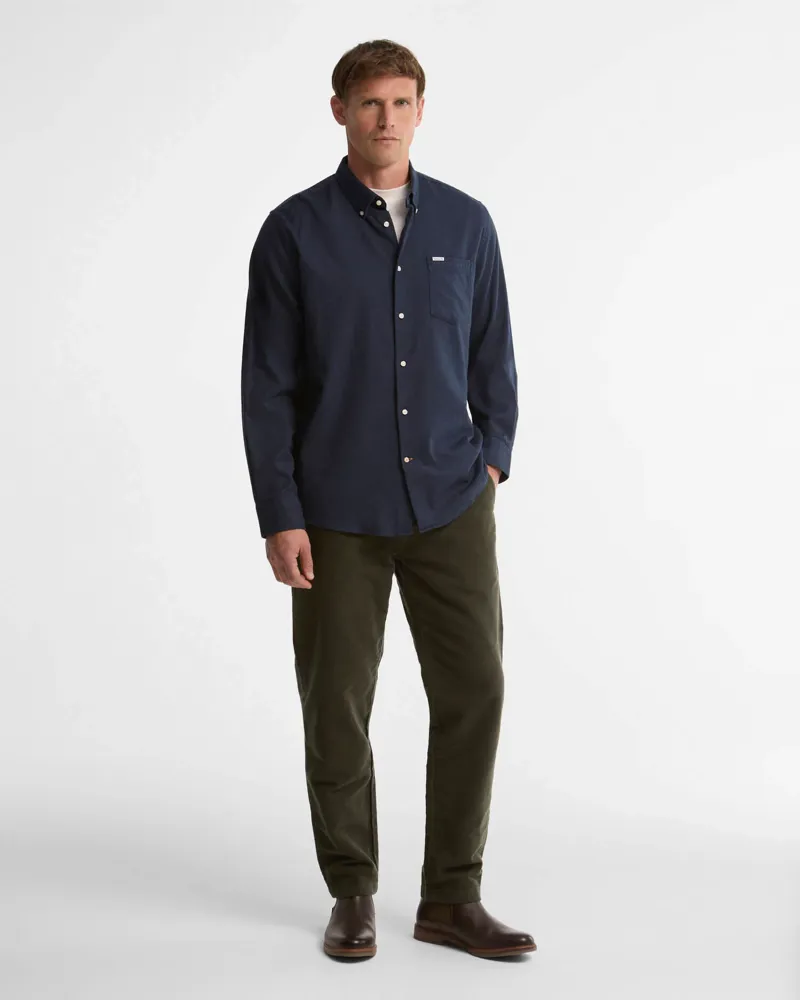 Barbour Mens Sparrowhill Regular Fit Shirt - Navy-2