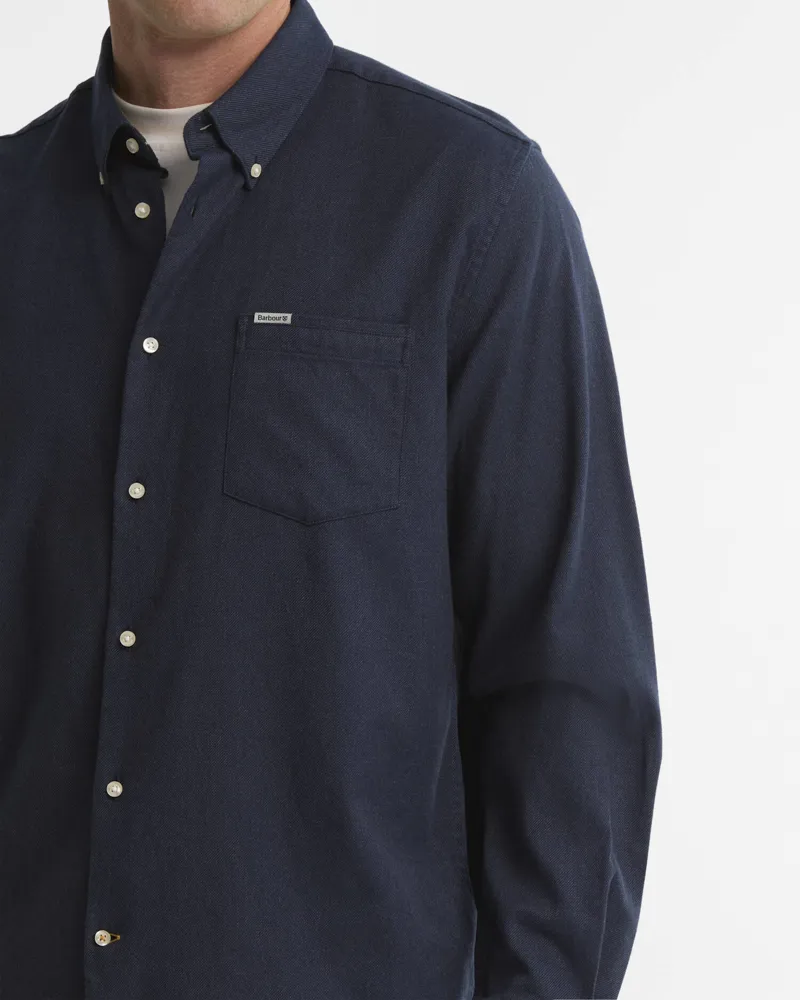 Barbour Mens Sparrowhill Regular Fit Shirt - Navy-4