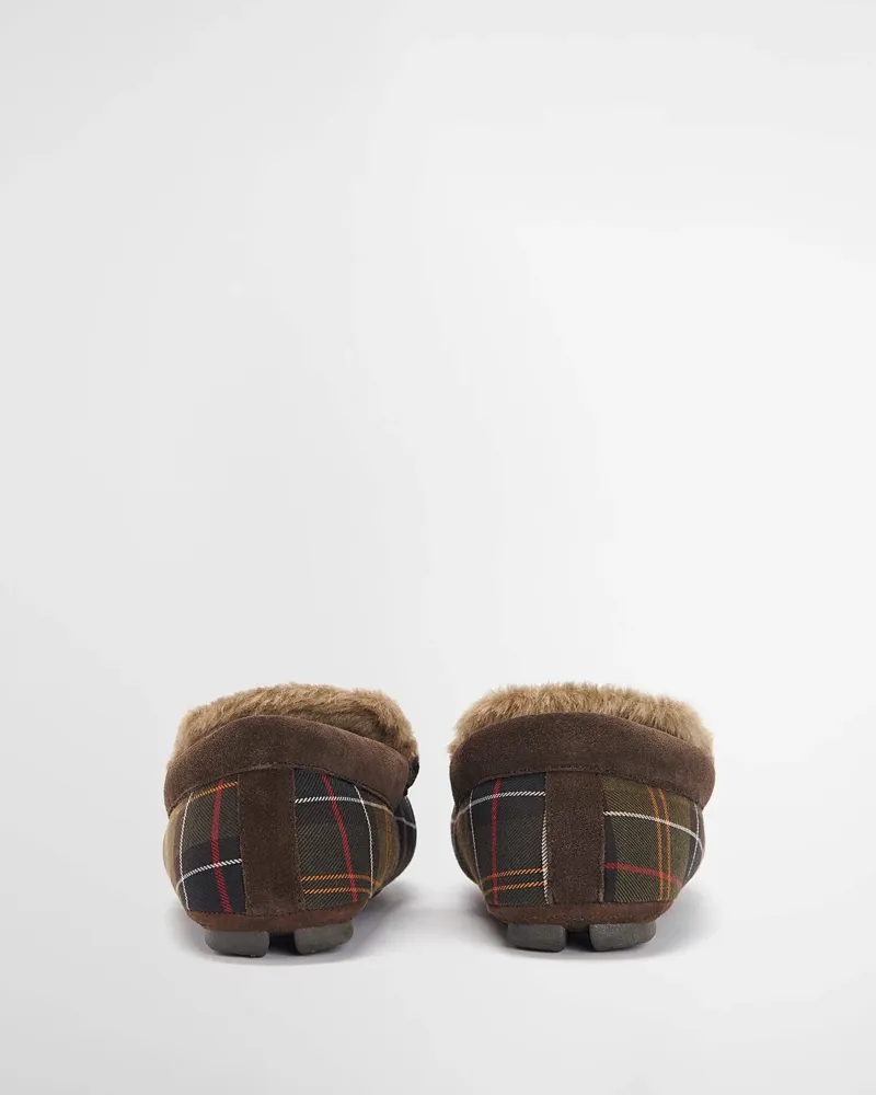 Barbour Monty Moccasin Slipper - Recycled Classic Tartan-2
