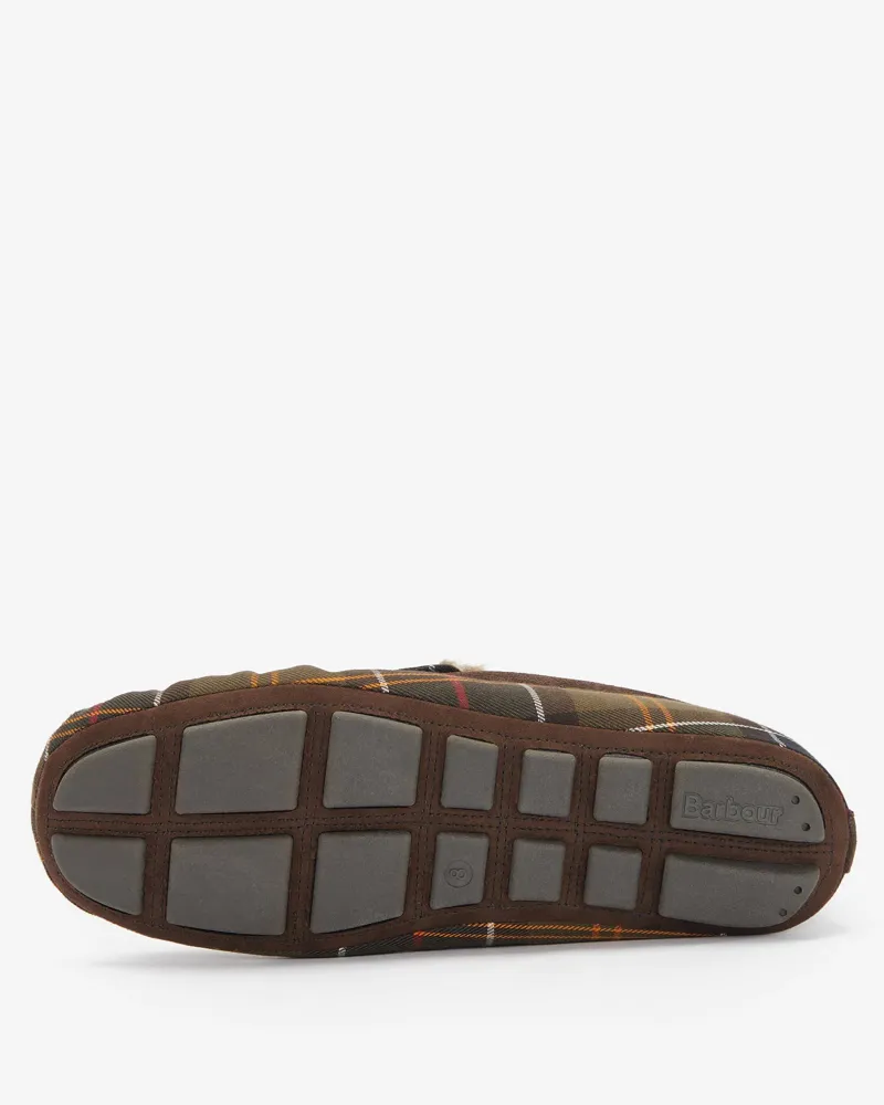 Barbour Monty Moccasin Slipper - Recycled Classic Tartan-3