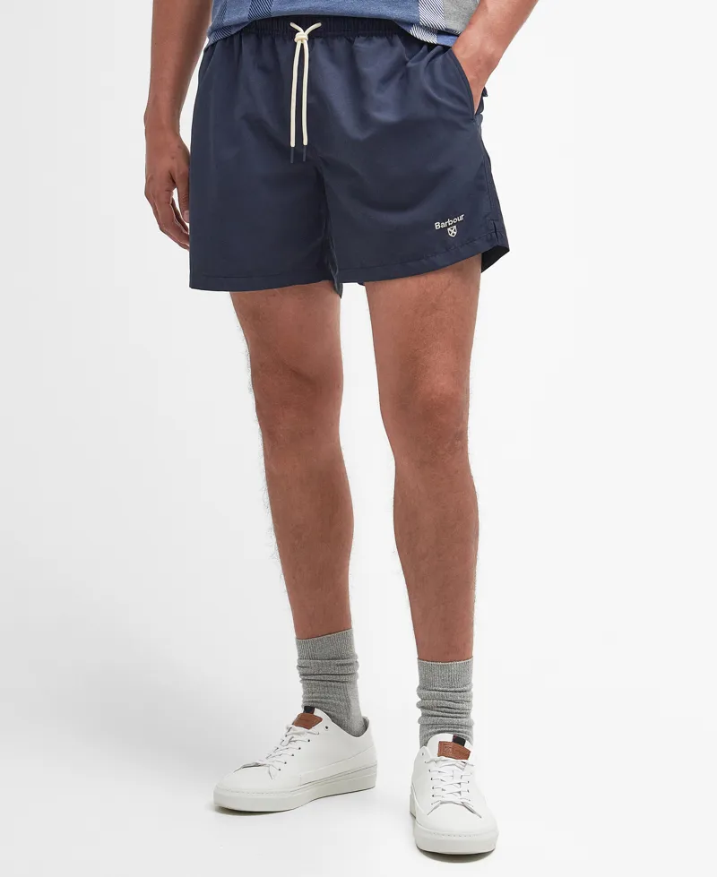 BARBOUR STAPLE LOGO 5in SWIM SHORT - Navy-3