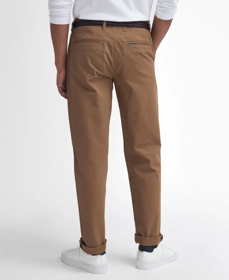 BARBOUR SUEDED SATEEN TAILORED TROUSER - sandstone-1
