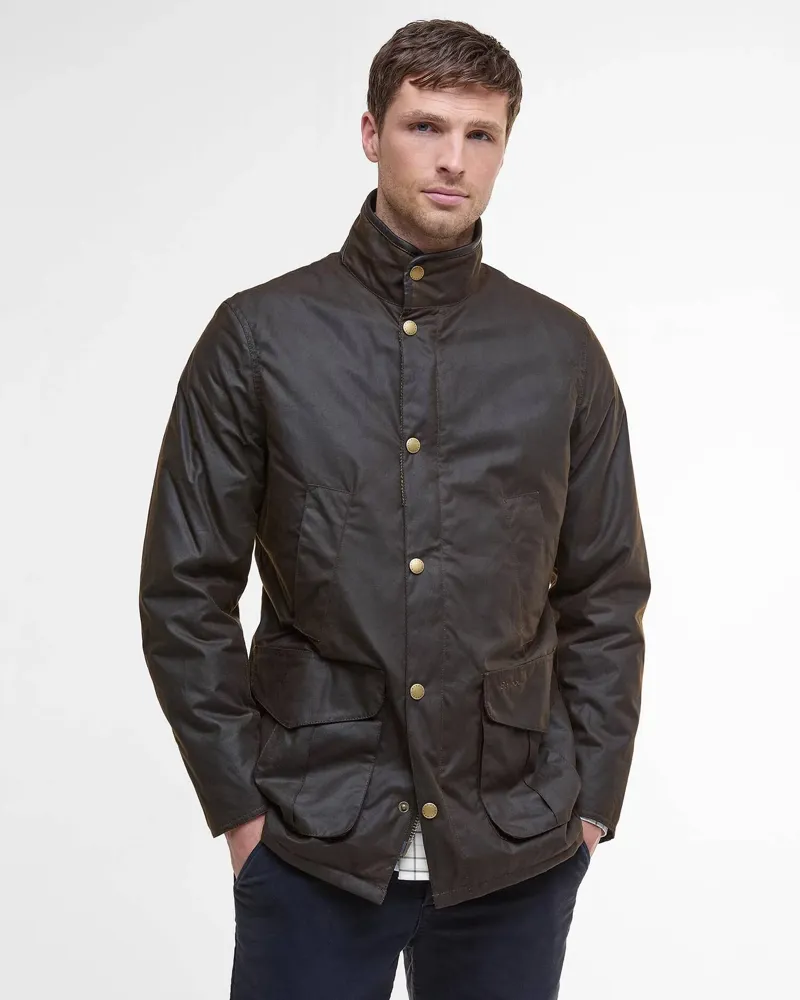 Barbour Men's Hereford Wax Jacket - Olive-1