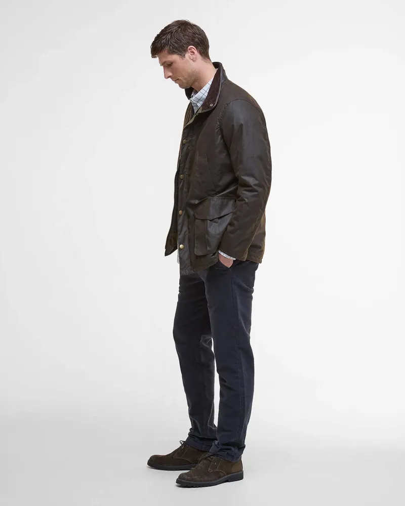 Barbour Men's Hereford Wax Jacket - Olive-2