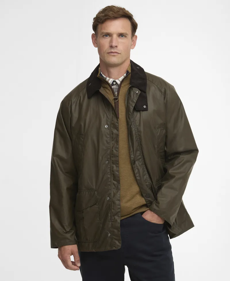 BARBOUR LIGHTWEIGHT STRATFORD WAX JACKET - Beech-3