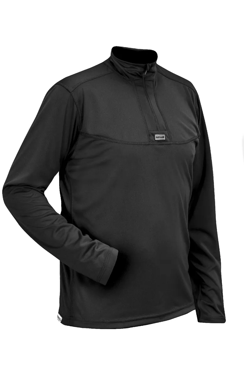 Paramo Men's Cambia Zip Neck Top Black