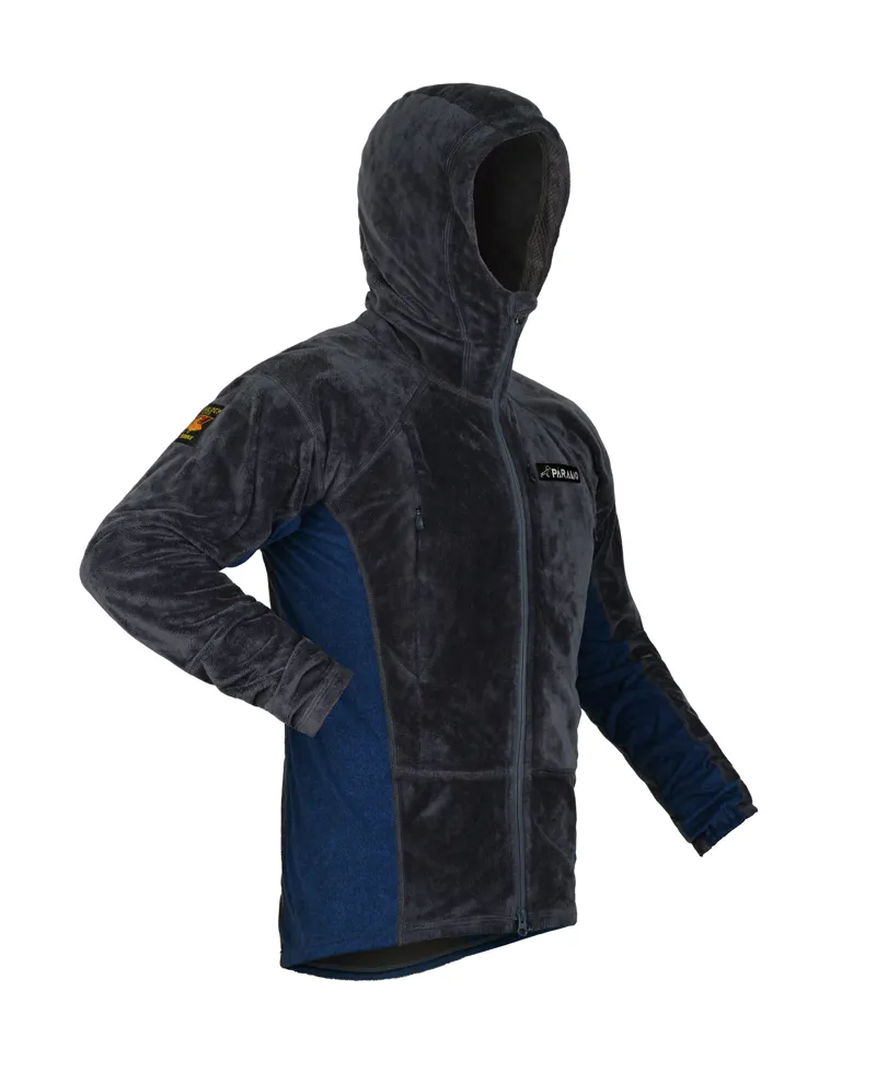 Paramo Men's Enduro Plus Fleece Dark Grey/Cobalt