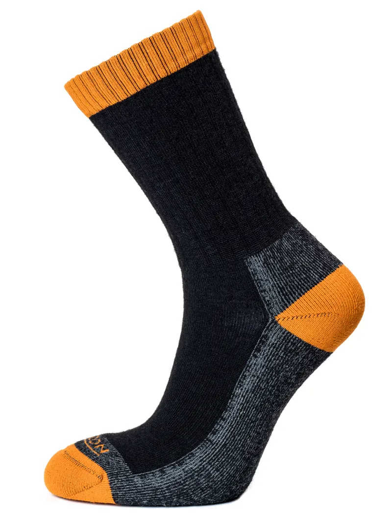 Horizon Premium Merino Micro Crew Mens Sock Anthracite / Burnt Orange